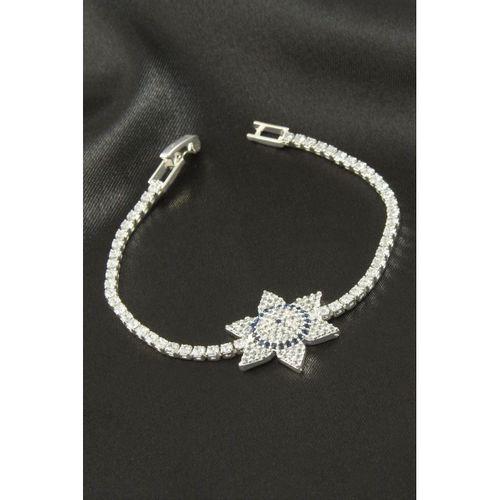 Yıldız Zirkon Taşlı Çocuk Bileklik 16 cm