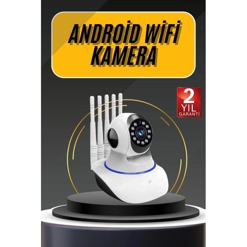 Akıllı Gece Görüşlü Sensörlü Wifi Kamera Telefondan Takip Edilebilir