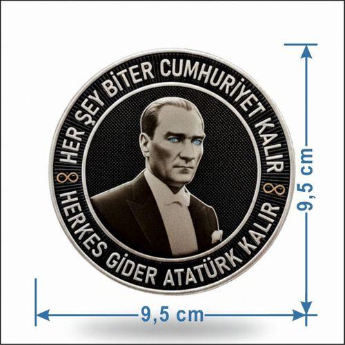 HER ŞEY BİTER CUMHURİYET KALIR ATATÜR  PEÇ - Arma - TPU PEÇ