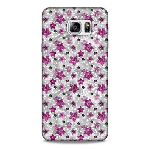 Samsung Galaxy Note 5 Uyumlu Kılıf Pembe Delisi (6) Silikon Kılıf Çiçek