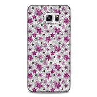 Samsung Galaxy Note 5 Uyumlu Kılıf Pembe Delisi (6) Silikon Kılıf Çiçek