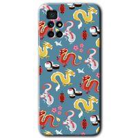 Xiaomi Redmi 10 HD Baskılı Kılıf + 9D Tam Ekran Koruyucu - Funky Dragon