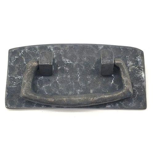 Antika Tarz Dekoratif Pirinç Otantik Dövme Kapı Kulbu - 45x90 Mm, Oksit