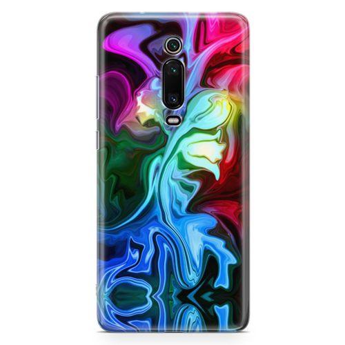 Xiaomi Mi 9T Kılıf Psikedelik Suluboya Arka Kapak Koruma Desenli Full Koruyucu