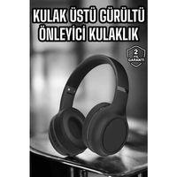 Kulak Üstü Kablosuz Bluetooth Kulaklık Gürültü Önleyici Ayarlanabilir