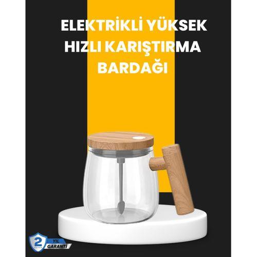 Otomatik Karıştırıcı Kupa – Su Geçirmez, Isıtmalı, USB Altlıklı