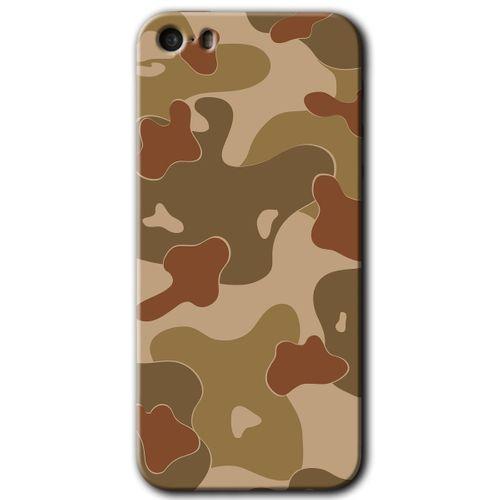 iPhone 5 HD Baskılı Kılıf + 9D Tam Ekran Koruyucu - Kamuflaj 10