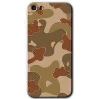 iPhone 5 HD Baskılı Kılıf + 9D Tam Ekran Koruyucu - Kamuflaj 10