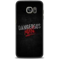Samsung Galaxy S7 Edge Kılıf HD Baskılı Kılıf - Dangerous Man + Tam Ekran Koruyucu