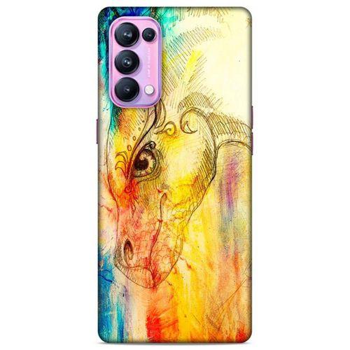 Lopard Oppo Reno 5 Pro 5G Uyumlu Kılıf Manipülasyon ☻ (35) Fit Design Kılıf Baskılı