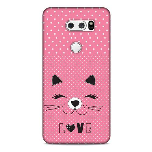 Lopard LG K40S Uyumlu Kılıf Kediler (14) Lansman Kılıf Love Cat