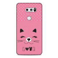 Lopard LG K40S Uyumlu Kılıf Kediler (14) Lansman Kılıf Love Cat