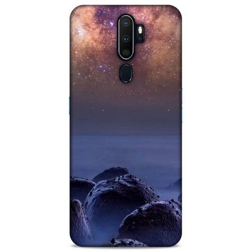 Lopard Oppo A5 2020 Uyumlu Kılıf Gece'S (26) Tpu Silikon Kılıf Bordo