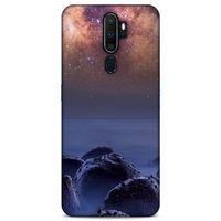 Lopard Oppo A5 2020 Uyumlu Kılıf Gece'S (26) Tpu Silikon Kılıf Bordo