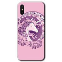 Redmi 9A Kılıf HD Desen Baskılı Arka Kapak - Unicorn-Pembe + Kırılmaz Cam