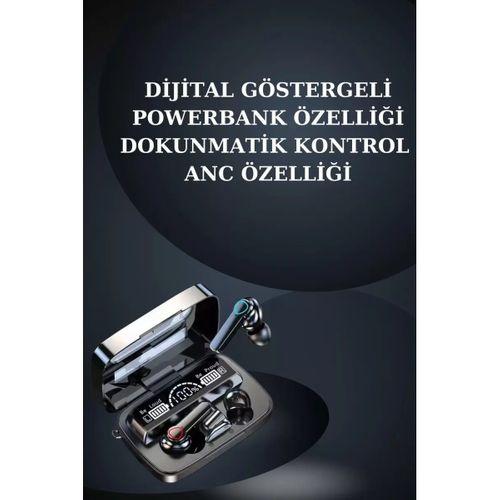Dijital Göstergeli Powerbank Bluetooth Kulaklık Ve Yeni Nesil Amoled Ekran Akıllı Saat
