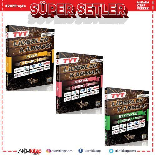 Liderler Karması TYT Fizik Kimya ve Biyoloji Deneme Seti 3 Kitap