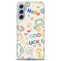 Samsung Galaxy A34 Kılıf HD Baskılı Kılıf - Goog Luck + Tam Ekran Koruyucu
