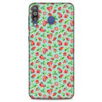Frutix Çilek 02 Samsung Galaxy M30 Kılıf Desenli Silikon