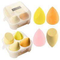 4'lü Kapaklı Armut Makyaj Süngeri Seti