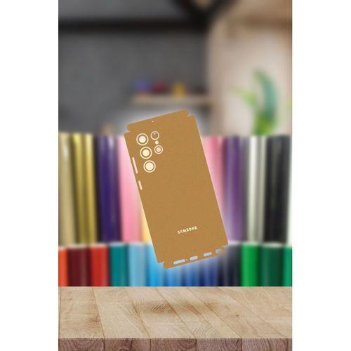 Gold Galaxy S22 Ultra Kaplama Arka Ve Yan Full Kaplayan Koruyucu Body Hydrogel Kaplama
