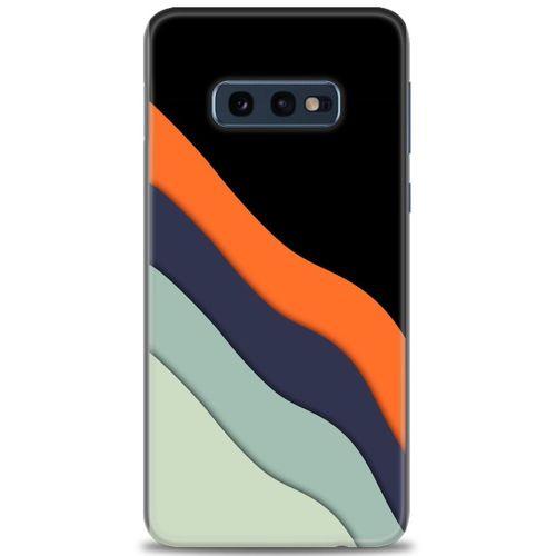 Samsung Galaxy S10E Kılıf HD Baskılı Kılıf - Siyah + Tam Ekran Koruyucu