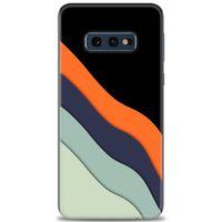 Samsung Galaxy S10E Kılıf HD Baskılı Kılıf - Siyah + Tam Ekran Koruyucu