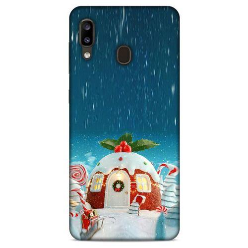 Samsung Galaxy A20 Kılıf Snowix (14) Lansman Kılıf Beyaz Kırmızı