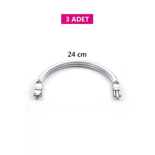 Gizli Metal Oval Çanta Bursu – 3 Adet - 24 cm - Metal Çanta Aparatı Çanta Aksesuarı
