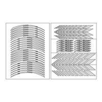 YAMAHA Yamaha Reflektör Beyaz Racing R25 Uyumlu 1 Set Jant Şeridi