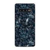 Samsung Galaxy S10 Uyumlu Kılıf Utopia (30) Silicone Case Pembe Yeşil