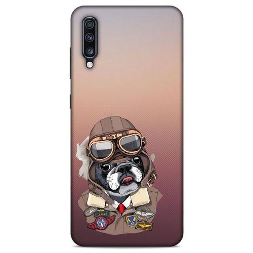 Animax Pilot Bulldog Samsung Galaxy A70 Kılıf Desenli Silikon