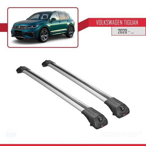 Volkswagen Tiguan 2020-2023 Arası ile uyumlu ACE-1 Ara Atkı Tavan Barı GRİ