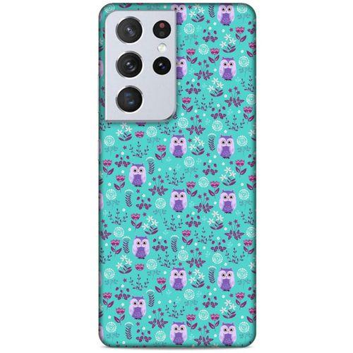 Lopard Samsung Galaxy S21 Ultra Uyumlu Kılıf Baykuşlar (39) Liquid Crystal Kılıf