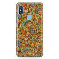 Xiaomi Redmi Note 6 Pro Kılıf Doodle Piknik Seti Arka Kapak Koruma Desenli Full Koruyucu