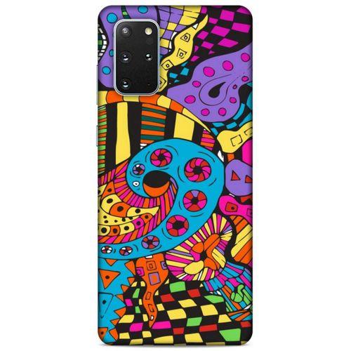 Lopard Samsung Galaxy S20 Plus Uyumlu Kılıf Soyut Sanat (23) Baskılı Ultra Koruma Kılıfı