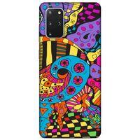 Lopard Samsung Galaxy S20 Plus Uyumlu Kılıf Soyut Sanat (23) Baskılı Ultra Koruma Kılıfı