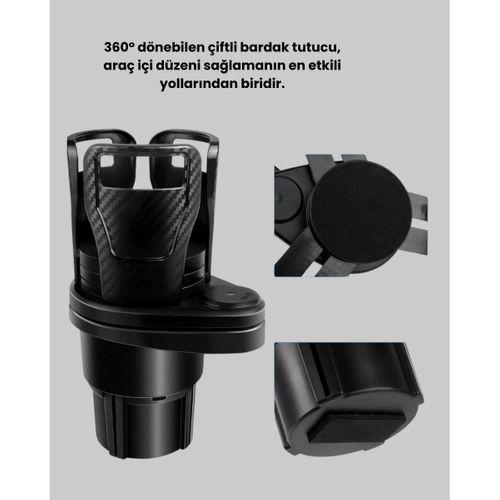Bardak Tutucu Ve Manyetik Led Ambiyans Işığı 2’li Set