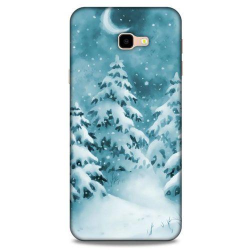Samsung Galaxy J4 Plus Kılıf Snowix (36) Glitter Kılıf Beyaz Yeşil
