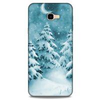 Samsung Galaxy J4 Plus Kılıf Snowix (36) Glitter Kılıf Beyaz Yeşil