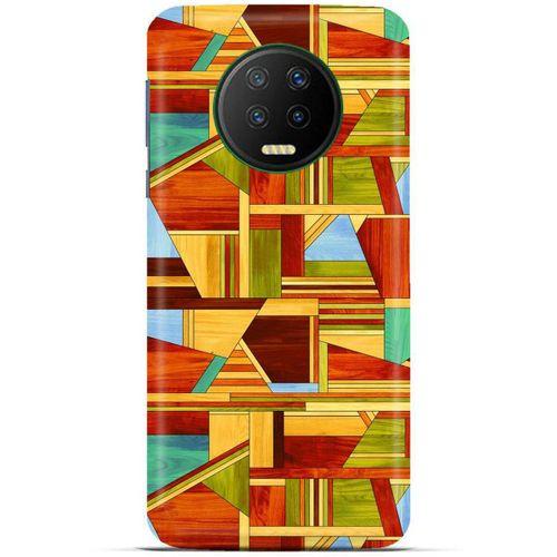 Lopard İnfinix Note 7 Uyumlu Kılıf Wood'X (46) Core Armor Kılıf Desenli