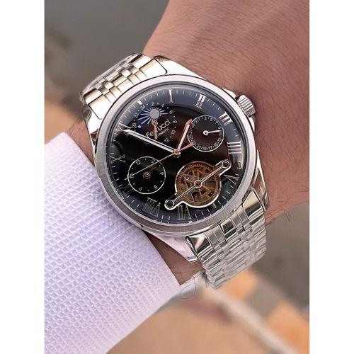 Ferrucci Otomatik Ve Kurmalı Güneş Ve Mehtap Kadranlı Çelik Kordonlu Erkek Kol Saati BFC.03606.5