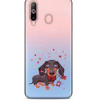 Zoologix (38) Samsung Galaxy A60 Şeffaf Kılıf Silikon Desenli