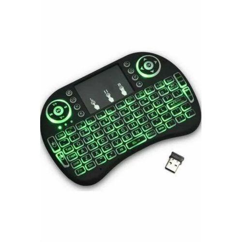Işıklı Kablosuz Mini Klavye Ve Dokunmatik Mouse Seti Türkçe Kablosuz