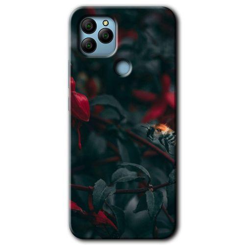 MRCİLETİSİM General Mobile GM 21 Kılıf HD Desen Baskılı Arka Kapak + Temperli Cam - Avcı Arı