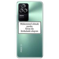 Xiaomi Poco F4 Kılıf HD Yazı Baskılı Silikon Arka Kapak - Yazı 12