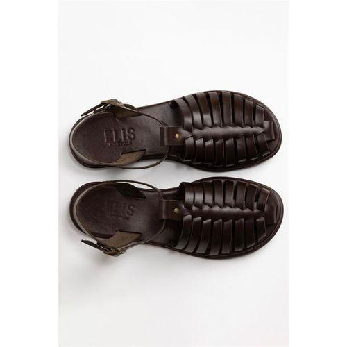 Bodrum Kemer Detay Hakiki Deri Kadın Sandalet 4822 Kahve Khv