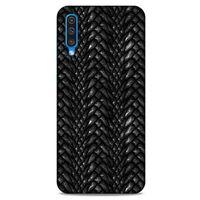 Samsung Galaxy A50 Kılıf Dragons (2) Kabı Ejderha Deri Siyah