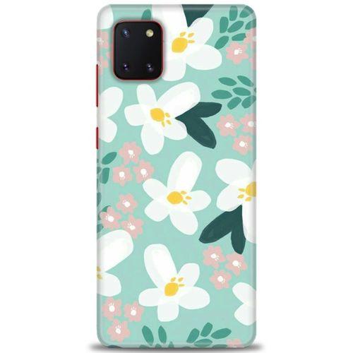 Samsung Galaxy A81 / Note 10 Lite Kılıf HD Baskılı Kılıf - Pembe Beyaz Papatyalar + Tam Ekran Koruyucu