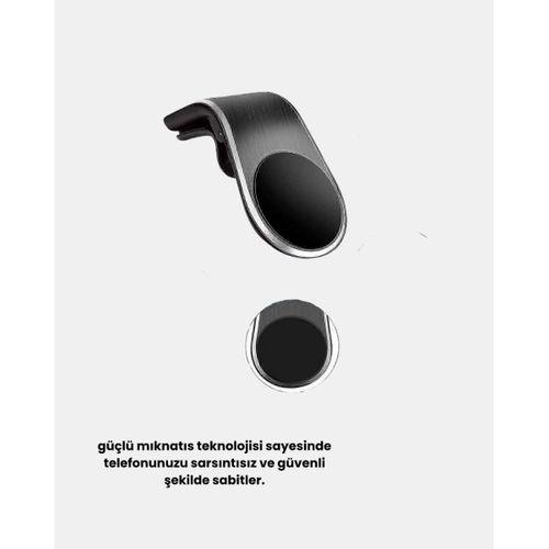 Araç İçi Manyetik Telefon Tutucu Güçlü Klipsli Ve 360 Derece Ayarlanabilir